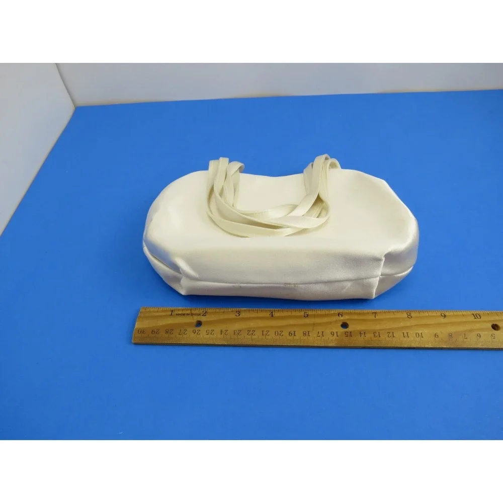 Fenaroli for Regalia Veil Handmade Purse Clutch Bag White Bridal HB 205 W